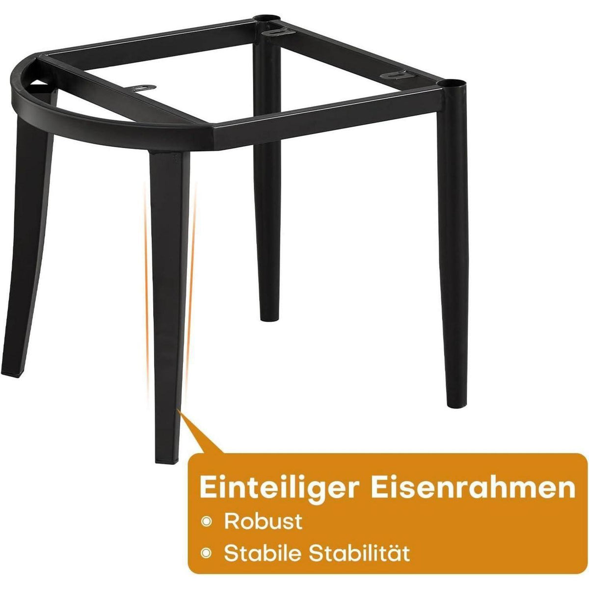 Esszimmerstühle 4er Set, Braun & Rautenmuster in Lederoptik