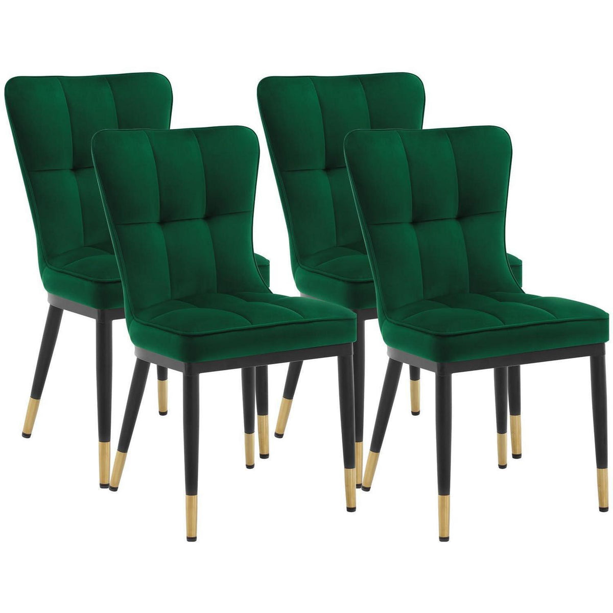 Samt Esszimmerstühle Set 4x – Bequem, Modern & Robust