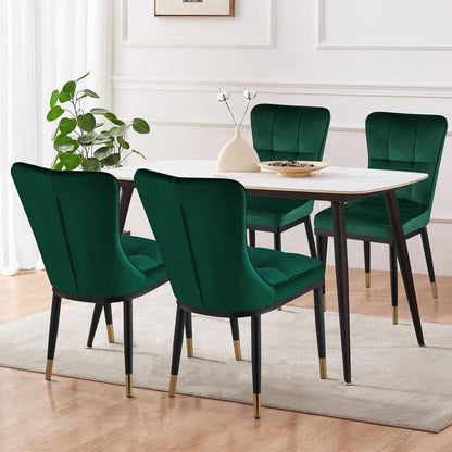 Samt Esszimmerstühle Set 4x – Bequem, Modern & Robust