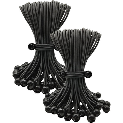 25cm Spanngummis mit Kugel – 100er Set für Zelt & Plane