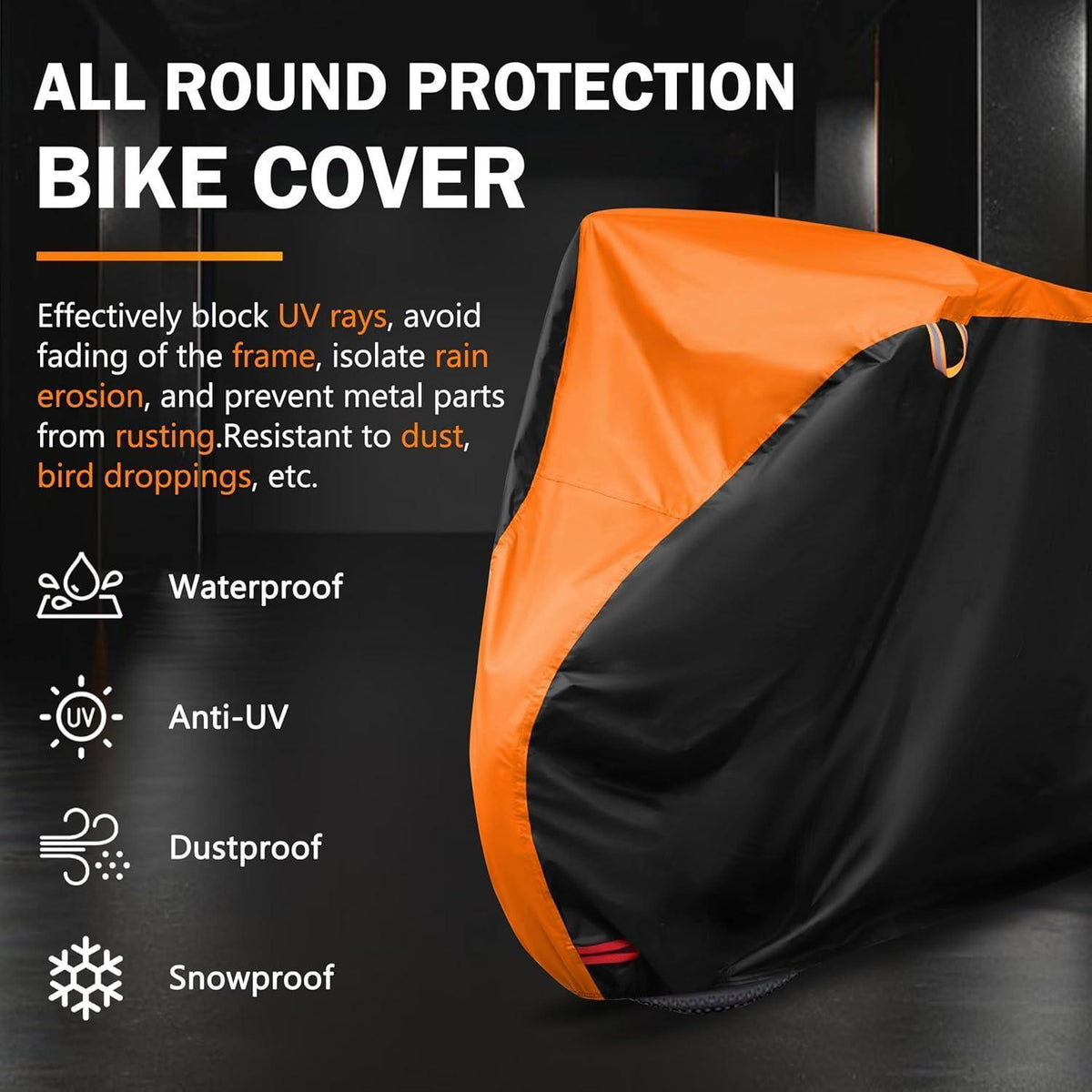 Wasserdichte Fahrradabdeckung 200x110x70cm – Schutzhülle für Fahrräder