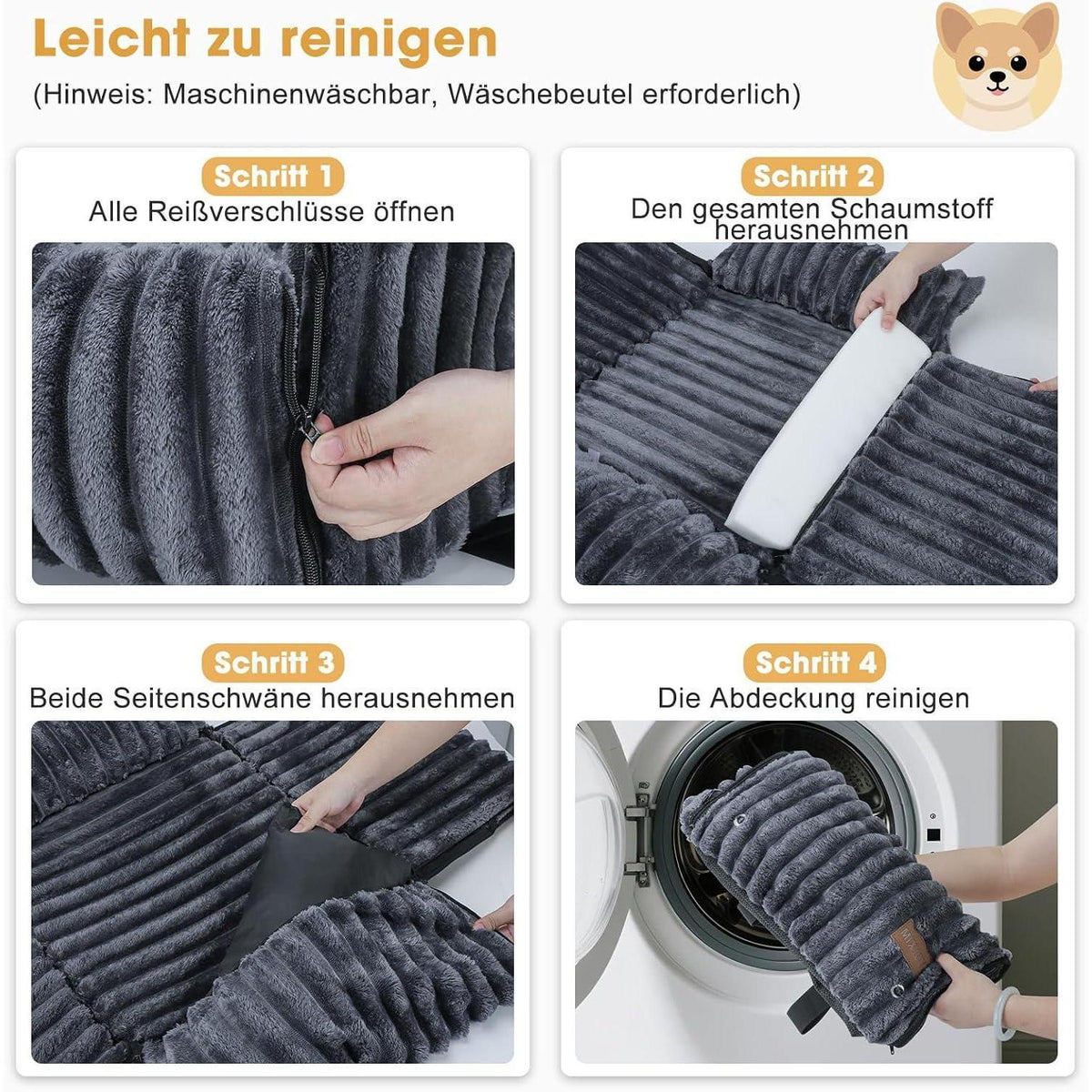 Hunde Autositz Memory Foam – Komfortabel & Sicher für kleine Hunde