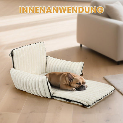 Hunde Autositz Memory Foam – Waschbar & Verstellbar