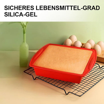 2x Silikon Backform für Kuchen, Brownies & Brot