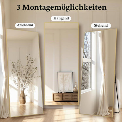 Ganzkörperspiegel 204x104cm – Stehspiegel für Schlafzimmer & Wohnzimmer