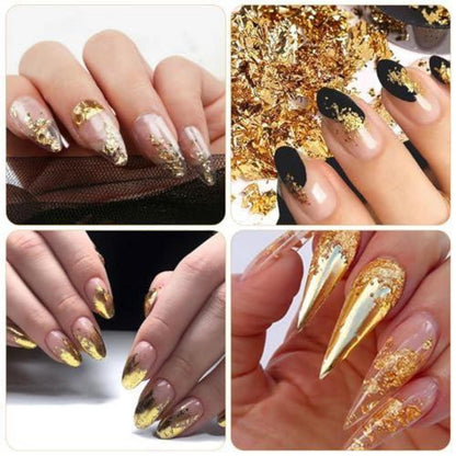 Blattgold Imitation 300 Blatt zum Basteln – 3 Farben