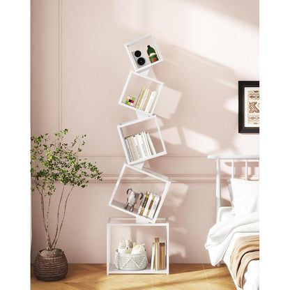 Hohes Metallregal 180cm – 5 Ebenen, Weiß