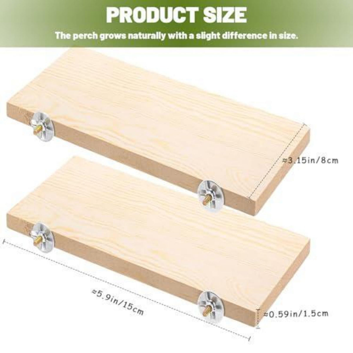 Holz Vogelkäfig Sitzstangen Set mit Plattformen