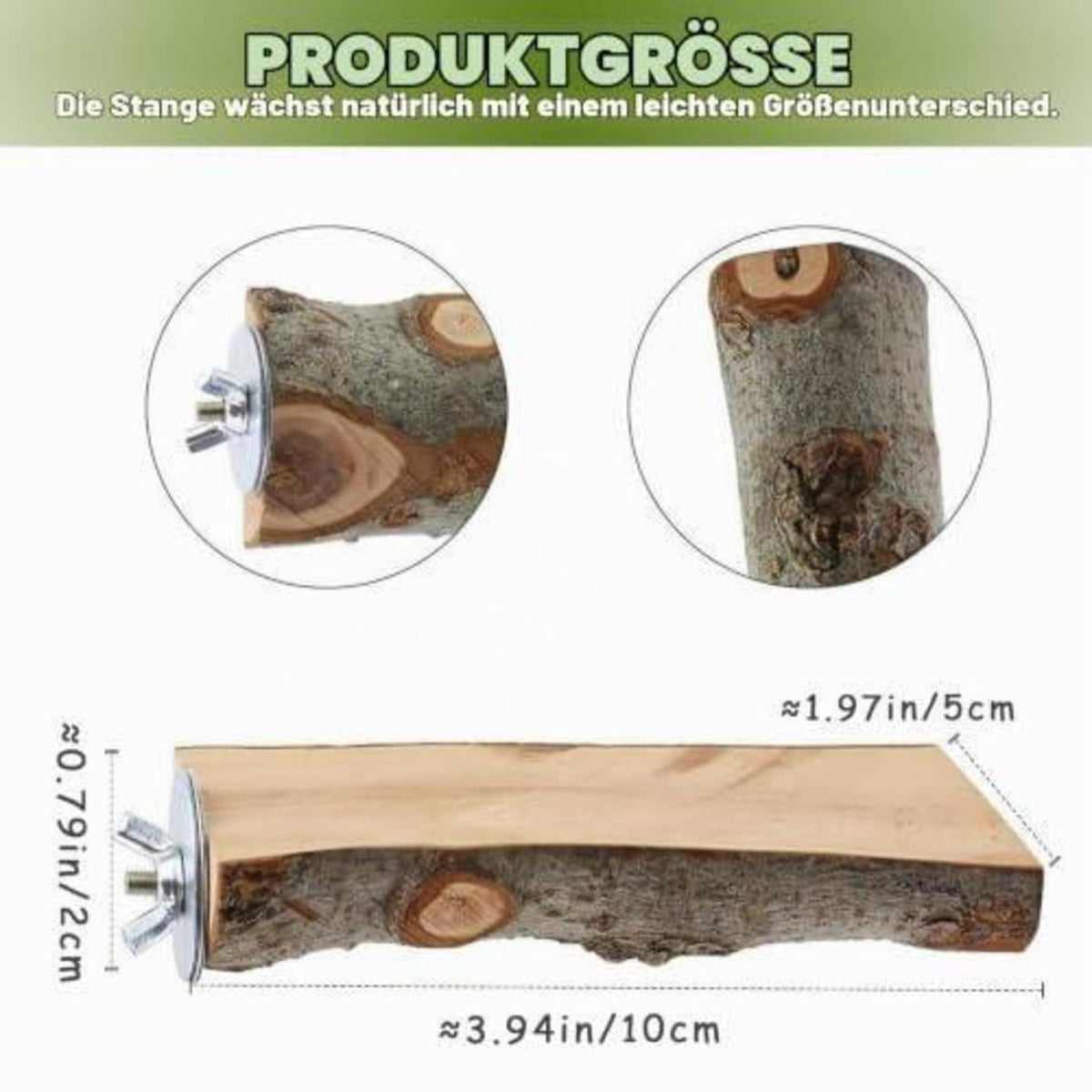 Holz Vogelkäfig Sitzstangen Set mit Plattformen