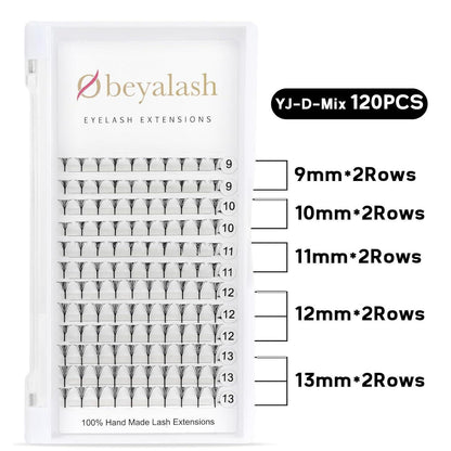 Vorgefertigte Wimpernextensions 120 Fächer – Wings Lash Schwarz