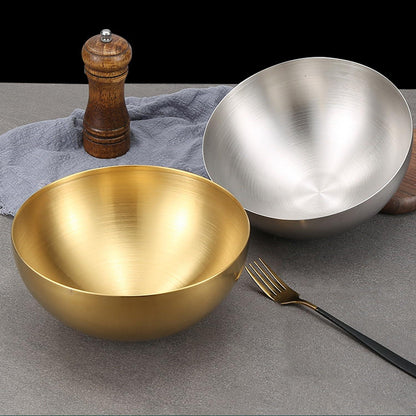 Reisschüsseln Edelstahl Gold Koreanisch 3er Set 15-25cm
