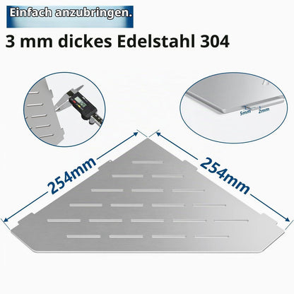 Eck-Duschregal Edelstahl 254mm - 2er Set für Badezimmer