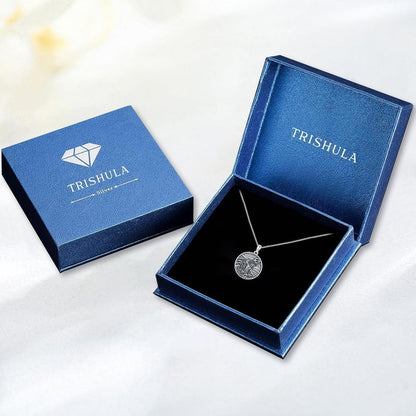 925 Sterling Silber Dreizack Halskette Poseidon Amulett Geschenk