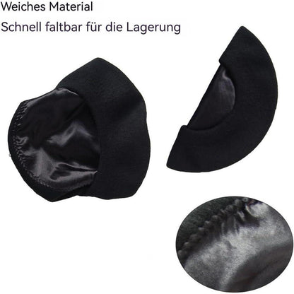 Französische Wolle Beret Damen - Klassischer Malerhut Schwarz