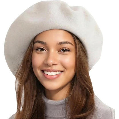 Großer Woll-Beret Damen – Warm & Stilvoll für Herbst/Winter