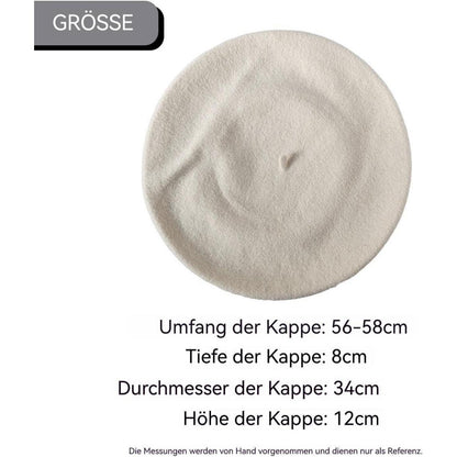Großer Woll-Beret Damen – Warm & Stilvoll für Herbst/Winter