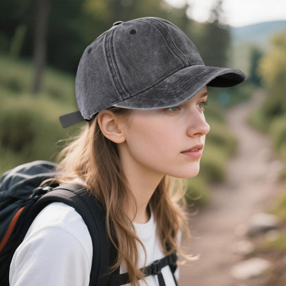 Baumwoll Baseball Cap Dunkelgrau | Verstellbare Unisex Kappe