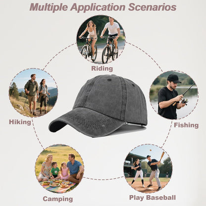 Baumwoll Baseball Cap Dunkelgrau | Verstellbare Unisex Kappe