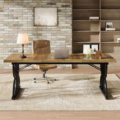 Großer Schreibtisch 180x80cm – Industrie Design für Büro & Home