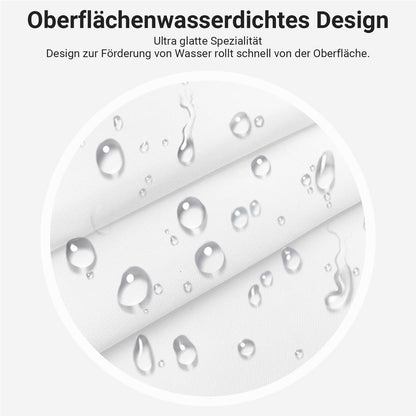 Duschvorhang 240x160 cm Reinweiß, Beschwerter Saum, Wasserabweisend