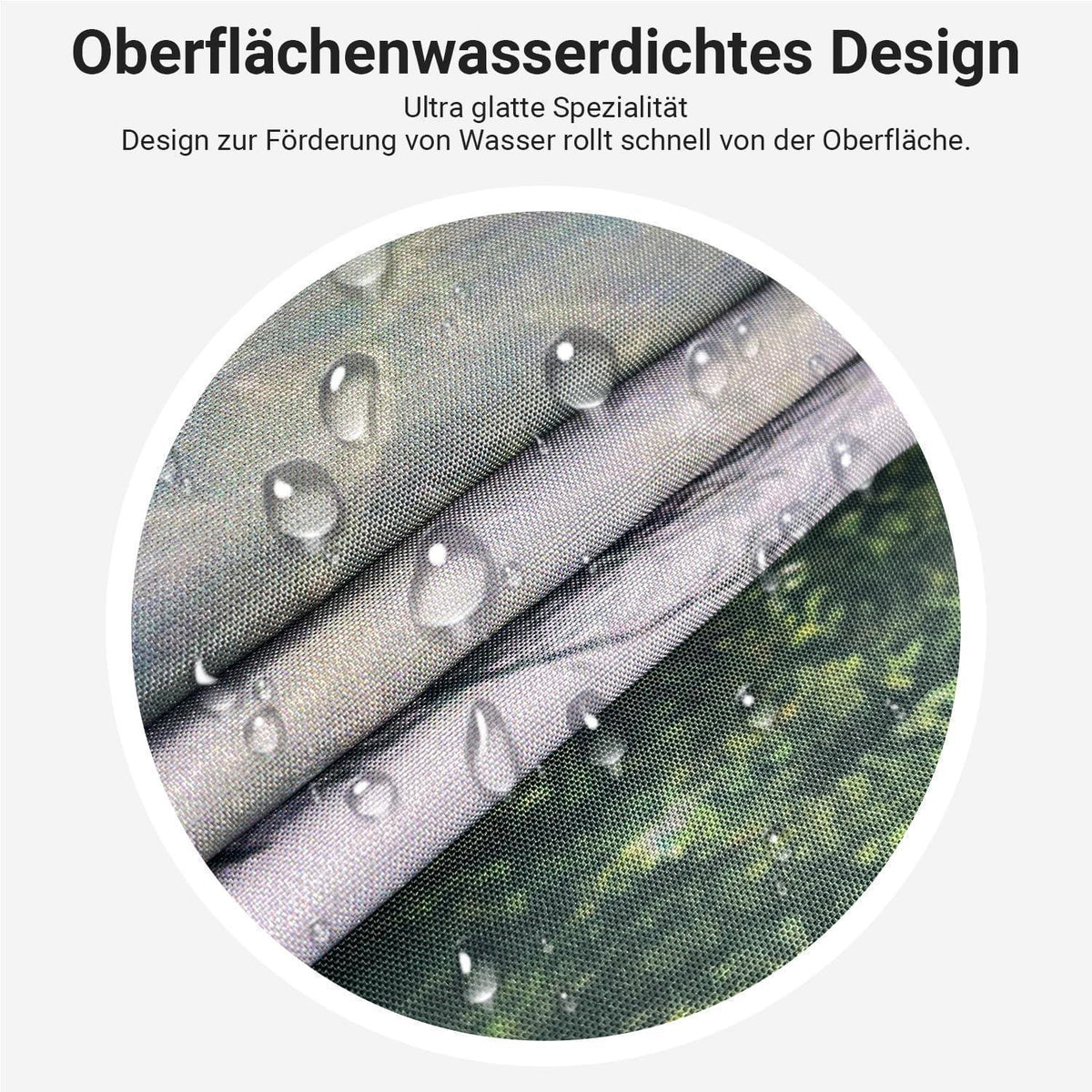 Duschvorhang Nebel Wald 180x200 cm, Wasserabweisend, Waschbar