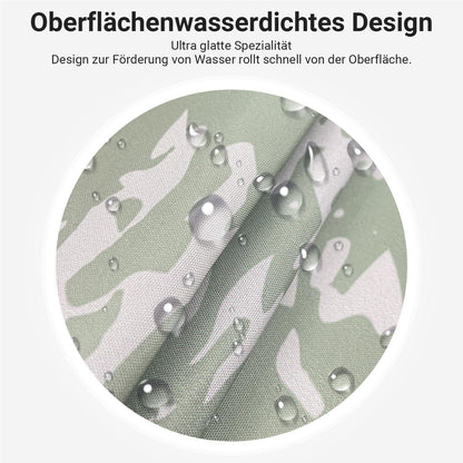 Grüner Duschvorhang Blätter 120x200 cm | Wasserabweisend & Waschbar