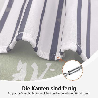 Grüner Duschvorhang Blätter 180x160 cm | Wasserabweisend & Waschbar