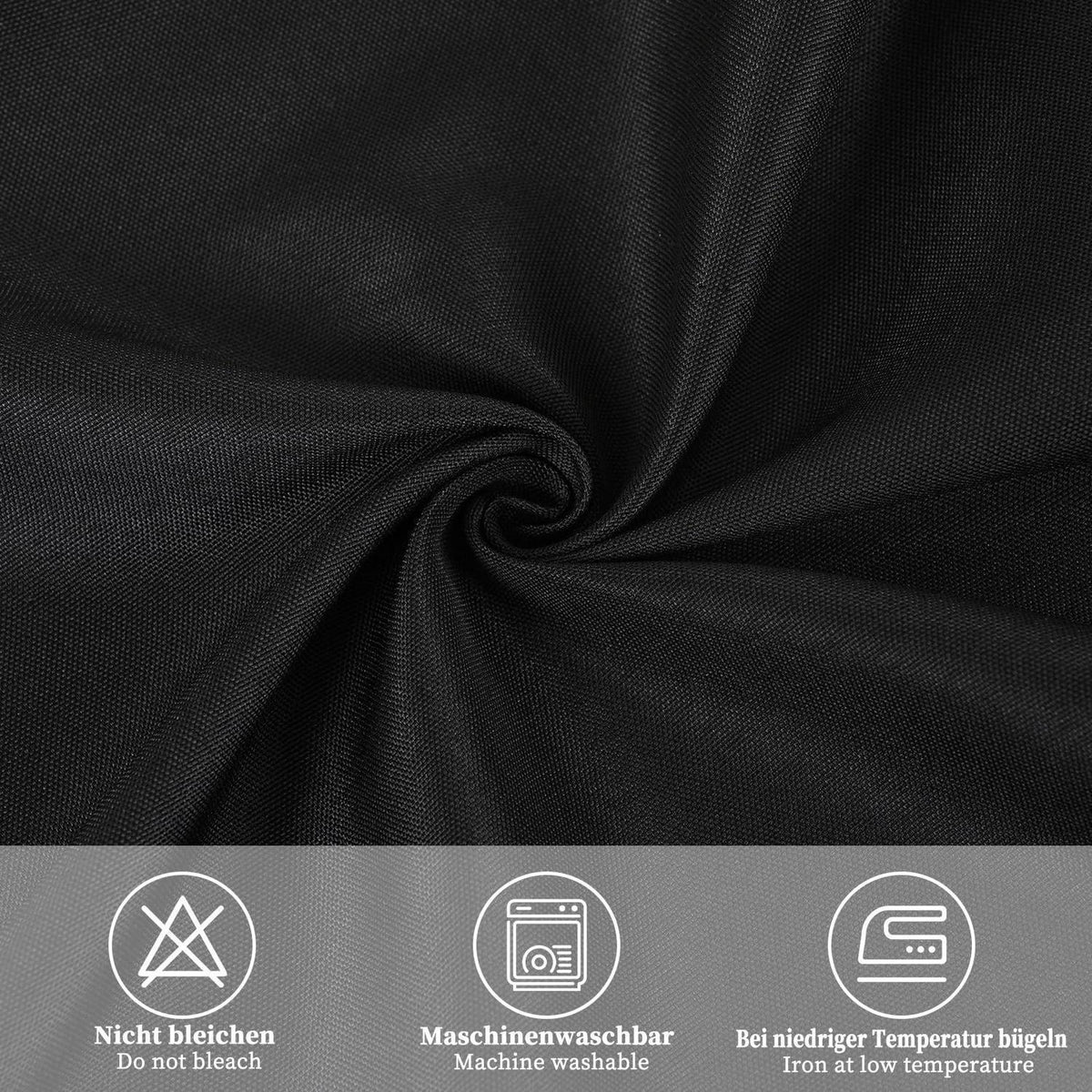 10x Tischdecke für Biertisch – Schwarz, 100x250 cm