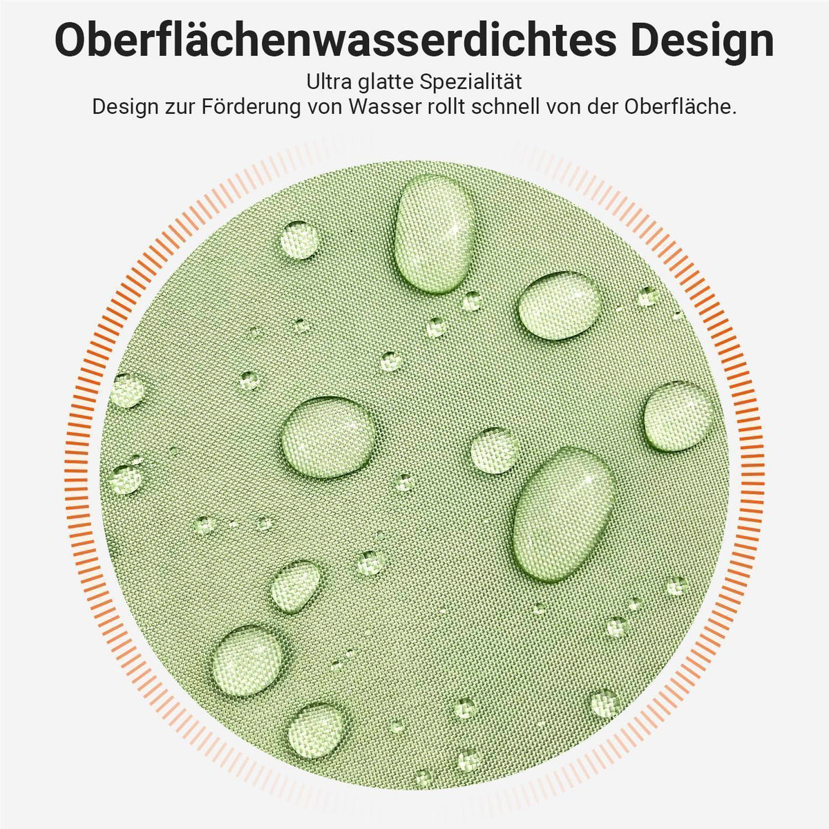 Duschvorhang 180x200 cm Grünes Lächeln, wasserabweisend & schimmelresistent