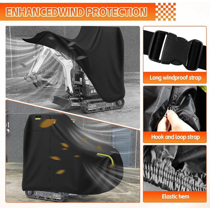 Wasserdichte Baggerabdeckung für 800-1600 kg Minibagger