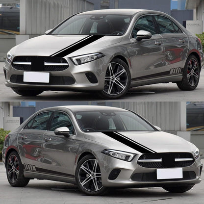Racing Streifen Auto Aufkleber Set – 5 Stück Vinyl Dekoration