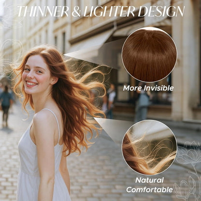 Remy Echthaar Clip-Ins, 35cm, Bleichmittel Weiß #70