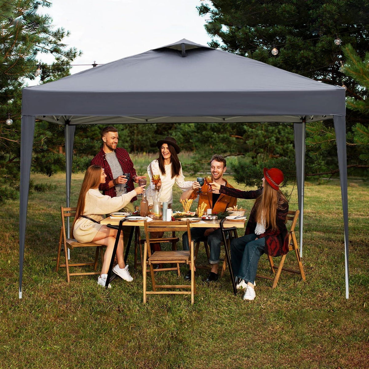 3x3m Pop-Up Pavillon – Wasserdicht & Höhenverstellbar