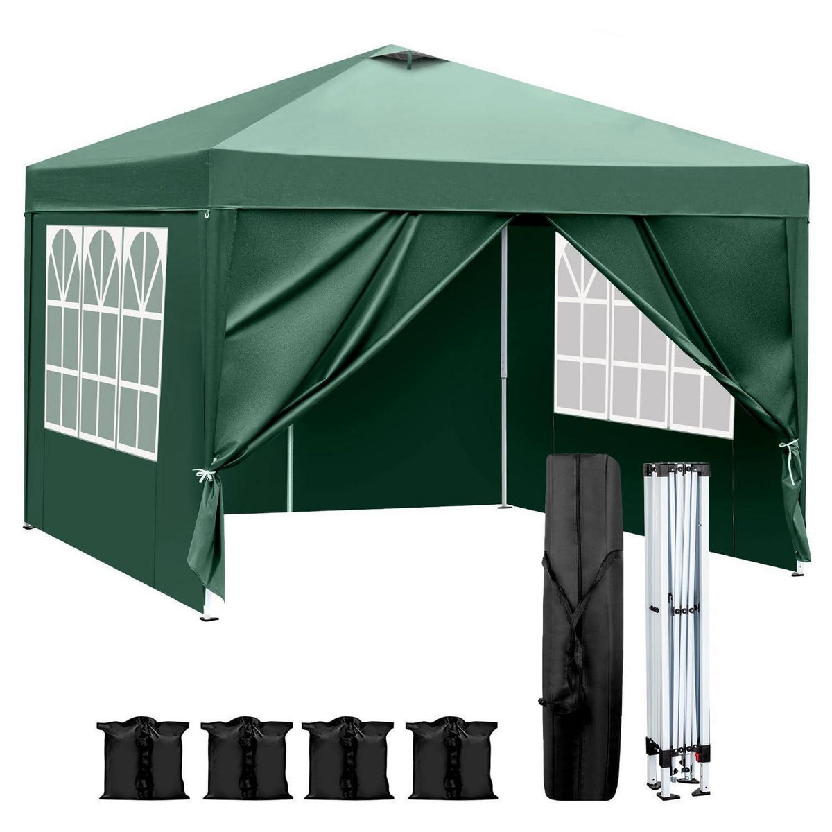 3x3m Pop-Up Pavillon – Wasserdicht & Höhenverstellbar