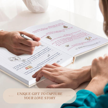 Hochzeitstagebuch "The Story of Us" - Paar Erinnerungsbuch