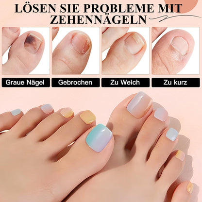120 Dual Form Fußnägel Polygel mit Skalenlinien