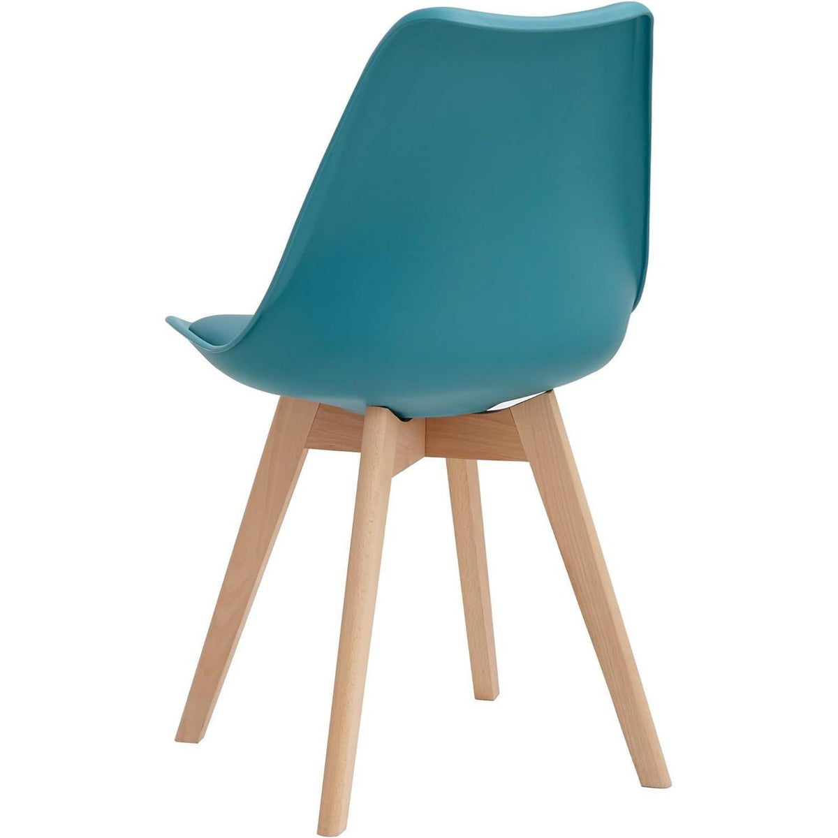 Esszimmer-Set Holz mit 6 Mintgrün Stühlen