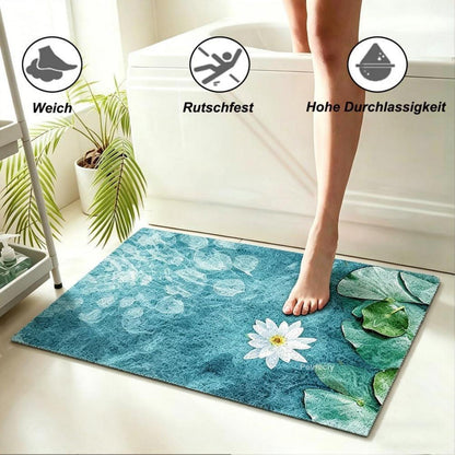 Rutschmatte Dusche 140x140 cm – Antirutsch, Modern & Ablaufloch