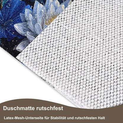 Rutschfeste Duschmatte 90x150 cm – Modernes Lotus-Muster