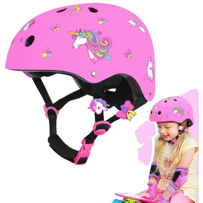 Einhorn Kinderhelm Fahrradhelm Rosa, 48-52 cm