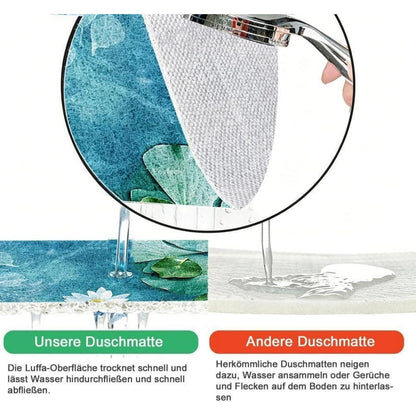 Rutschmatte Dusche 120x150 cm – Antirutsch, Modern & Ablaufloch