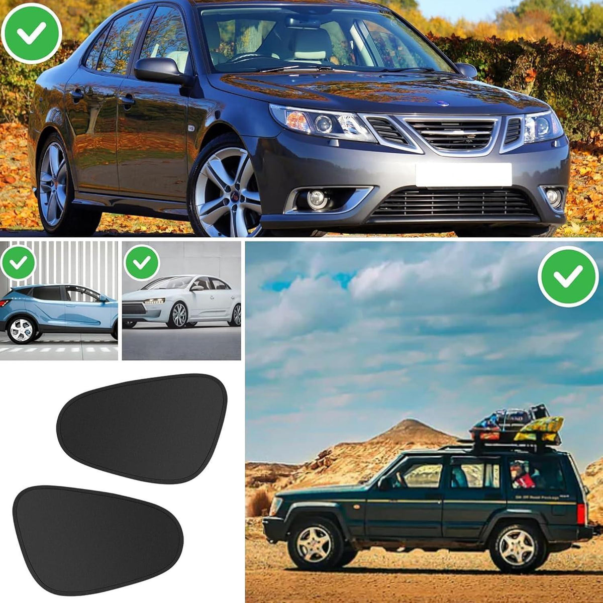 Auto Sonnenschutz Seitenscheibe – 2er Set