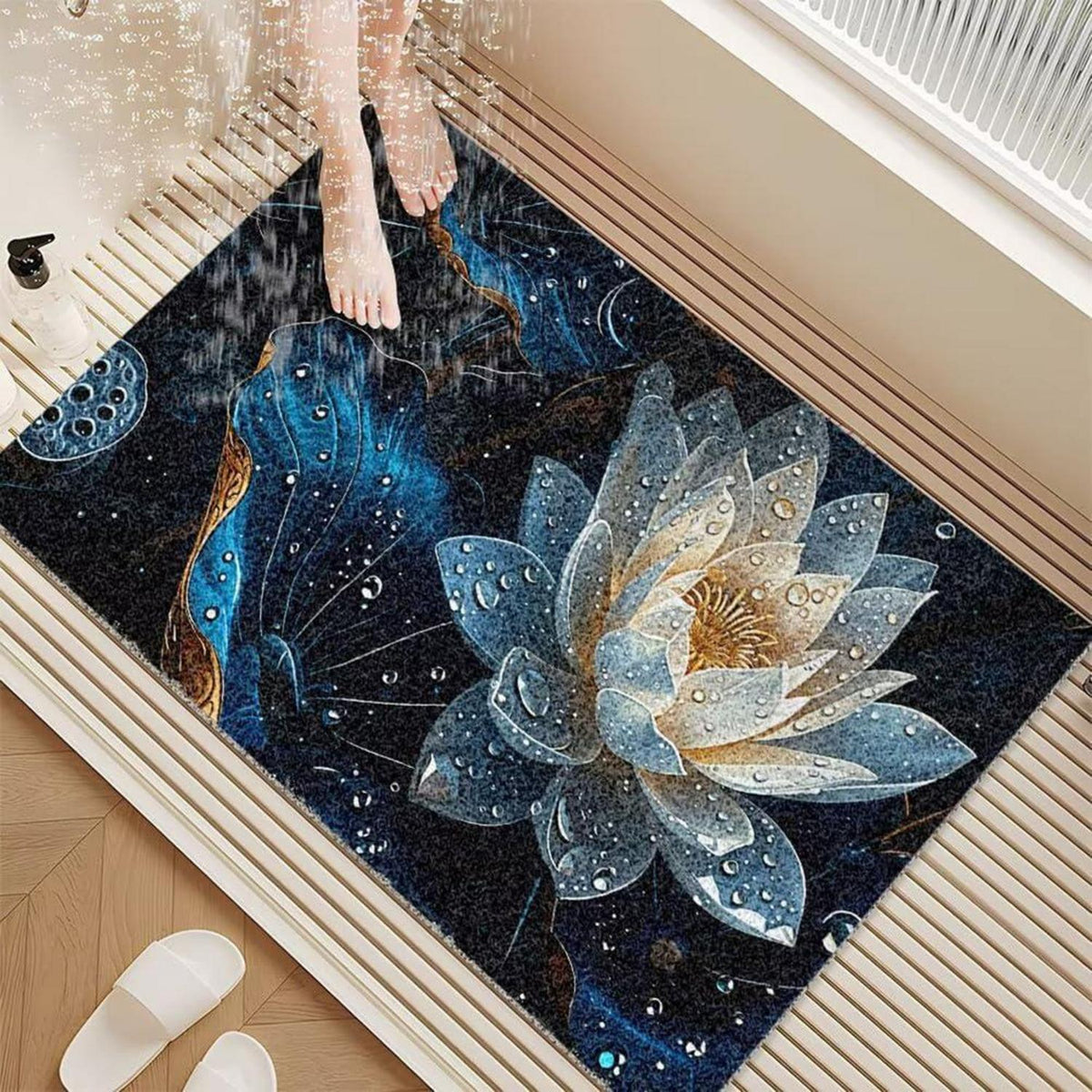 Rutschfeste Duschmatte 90x150 cm – Modern & Komfortabel