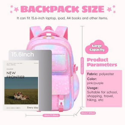 Schulrucksack Mädchen 3-teilig Rosa – Set für Schule & Reisen