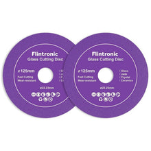 Diamant-Trennscheibe 125mm für Glas & Keramik (2 Stück, Lila)