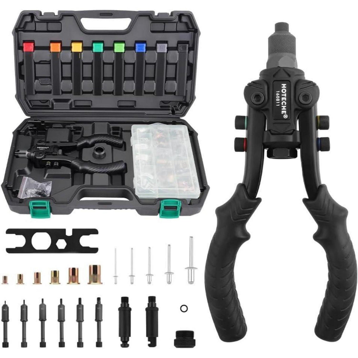 Nietmutternzange Set M3-M10 mit Zubehör
