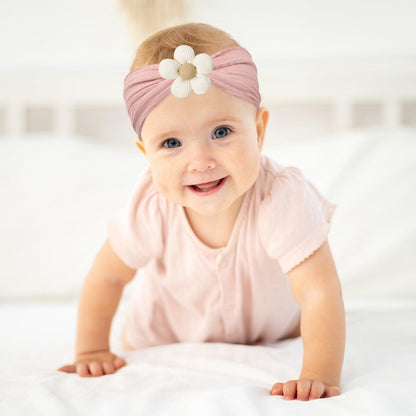 Baby-Stirnbänder 3er-Pack – Weiche Haarbänder für Neugeborene