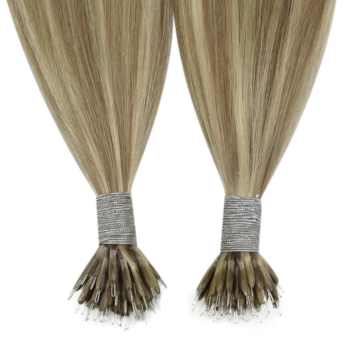 Echthaar Nano Extensions Blond 55 cm – Haarverlängerung