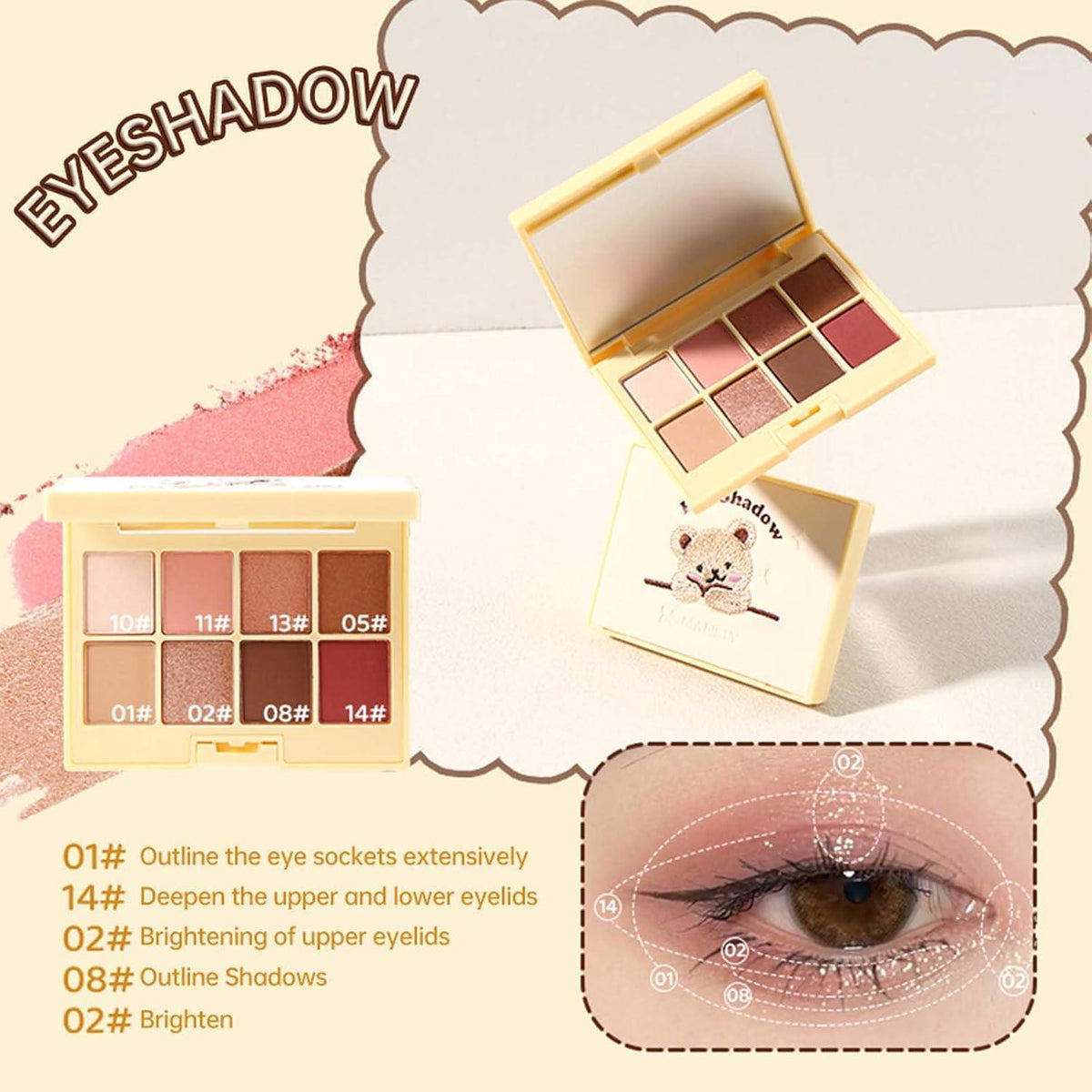 All-in-One Make-Up Set – 8-teiliges Schmink Geschenkset für Frauen