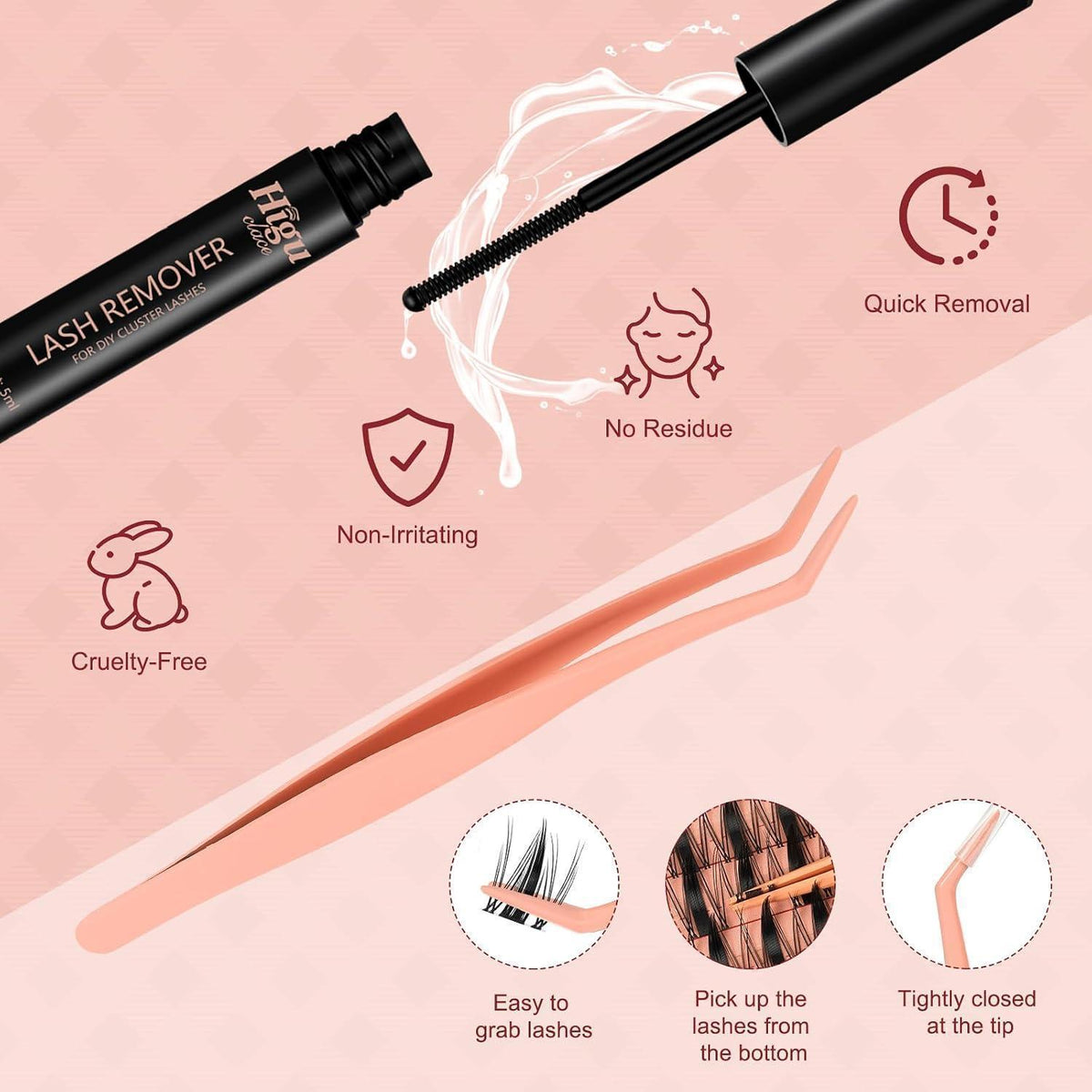 Manga Lash Clusters – Wimpern-Set für DIY Extensions (7 Tage Halt)